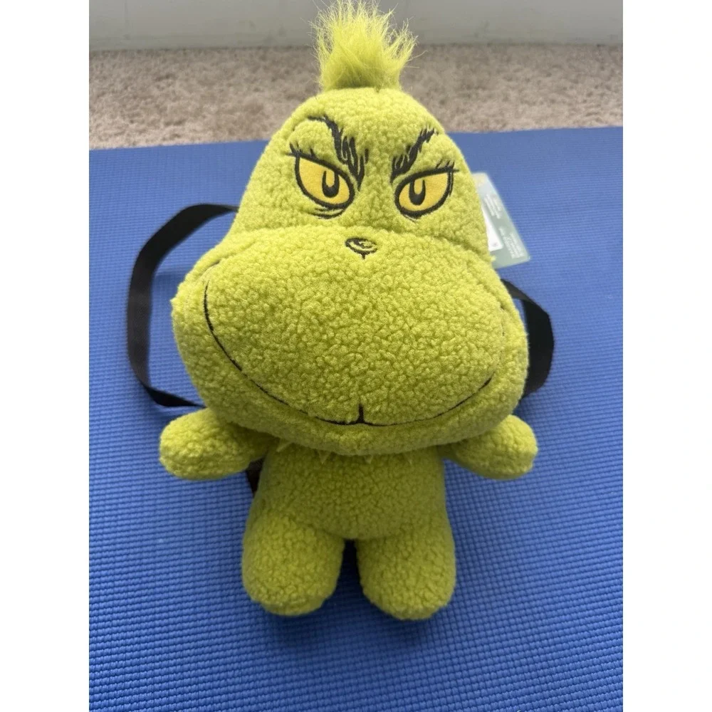 NEW The Dr. Seuss Grinch Sherpa Plush Kids' Plush 15/16